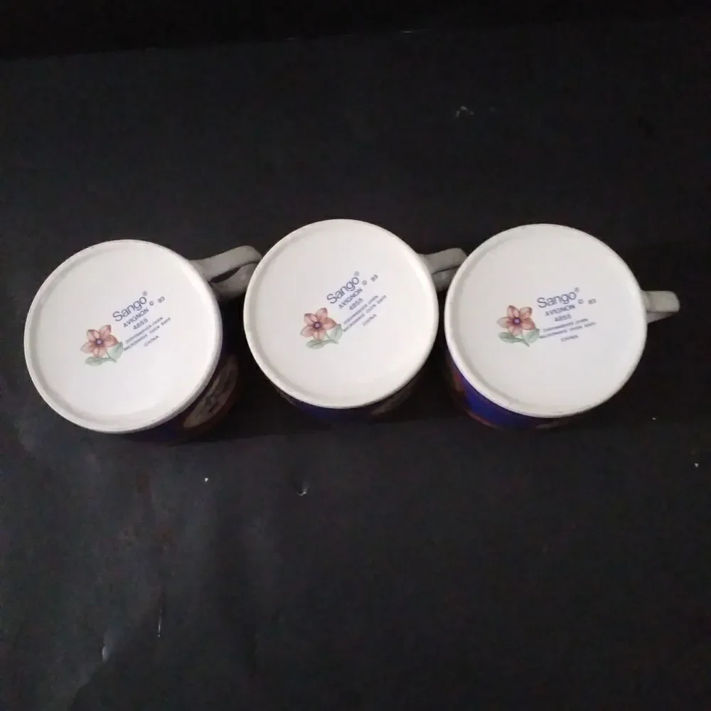 Sango Avignon Cups And Saucers Set